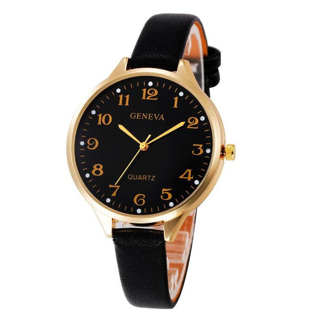 Luxury brand 2017 Women Quartz Watch Casual Checkers Faux Leather Quartz Analog montre sport femme relogios de pulso Wristwatch