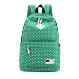 Backpack Bags For Unisex Canvas Backpack Polka Dot Girls Boys School Shoulder Bag Travel Rucksacks mochila feminina