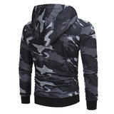 Mens' Long Sleeve Camouflage Hoodie Hooded Sweatshirt Tops Jacket Coat Outwear