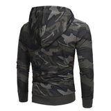 Mens' Long Sleeve Camouflage Hoodie Hooded Sweatshirt Tops Jacket Coat Outwear